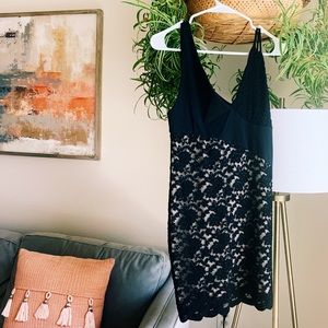 Free People black, champagne dress
